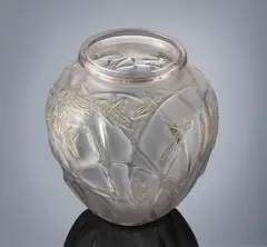 René Lalique, A 'Sauterelles' Vase, designed in 1913
