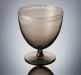 René Lalique, A 'Beaulieu (Décor Gravé)' Vase, designed in 1925, topaz glass, mould-blown and engraved