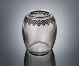 A 'Koudour' vase, designed in 1926 by René Lalique, clear glass, mould-blown and polished, sold Feb 2019