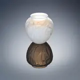 A 'Sauterelles' Vase, designed in 1913 by René Lalique, cased opalescent glass, mould-blown frosted and polished, offered Feb 2019