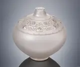 An Early 'Sirènes et Cabochons' Vase, designed in 1914 by René Lalique, sold Feb 2019