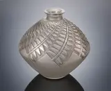 A 'Montargis' Vase, designed in 1929 by René Lalique, clear glass, mould-blown frosted and polished, sold Feb 2019