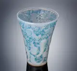 A 'Senart' vase, designed in 1934 by René Lalique, cased opalescent glass, mould-blown, frosted and polished, sold Feb 2019