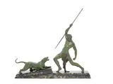 Demetre Chiparus, 'The Hunt': a Large Art Deco Study of a Hunter