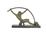 Demetre Chiparus, 'The Bronze Age': A Figure of an Archer