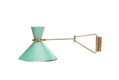 René Mathieu, for Lunel, circa 1950, enamelled metal and brass