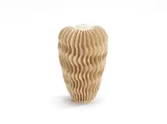 Tower Form by Ursula Morley Price, circa 2013, cream/white stoneware, sold Jun 2019