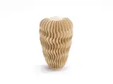 Tower Form by Ursula Morley Price, circa 2013, cream/white stoneware, sold Jun 2019