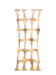 'Macrogauze 3D': A Unique Wall Hanging, dated 1969 by Peter Collingwood, of bleached and natural linen with steel rods, sold Jun 2019