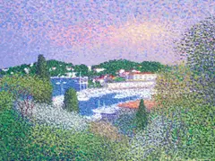 Jean Vollet, 'Le port depuis Maryland', oil on canvas