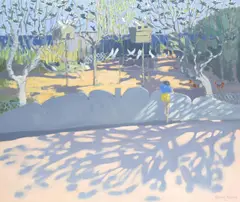 Andrew Macara N.E.A.C., Curved Wall, Faliraki, Rhodes, oil on canvas