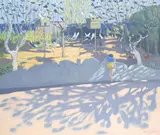 Andrew Macara N.E.A.C., Curved Wall, Faliraki, Rhodes, oil on canvas