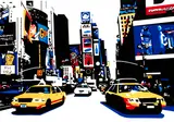 Matthew Lindop, Times Square, oil and gloss paint on canvas