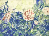 Jacob Epstein, Flowers in Bloom, gouache and pencil