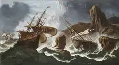Ludolf Bakhuizen, Storm at Sea, 1660-1670, Oil on canvas