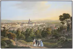 Three Vistas of Prague by Vincenc Morstadt, Around 1830, Colored etching on paper, sold Jun 2019