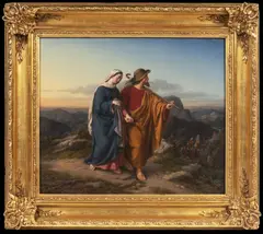 Adolf Joseph Weidlich, The Journey to Bethlehem, 1865, Oil on canvas