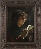 Giuseppe Barison, The Reader, 1880s, Oil on canvas