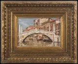Jaroslav Špillar, Venice, 1892, Oil on paperboard and wood panel