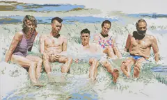 Georg Dienz, "Saturnia", 2004, Acryl auf Leinwand