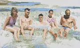 Georg Dienz, "Saturnia", 2004, Acryl auf Leinwand