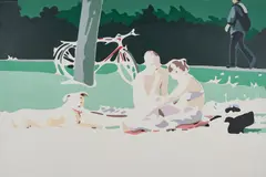 Georg Dienz, "Vereinte Nationen", 2009, Acryl auf Leinwand