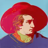 Goethe by Andy Warhol, 1982, Farbserigrafie auf Lenox-Museumskarton, sold Nov 2022