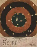 Georges Noël, "Score No 1 (Score ocre avec impacts)"