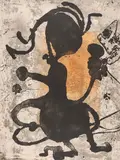 Joan Miró, Rupestres II, 1979, Farbradierung auf Arches (Wasserzeichen)