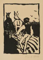 Der Pflüger by Emil Nolde, 1911, Lithografie auf Velin, sold Oct 2022