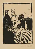 Emil Nolde, Der Pflüger, 1911, Lithografie auf Velin