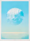 Heinz Mack, Antarktis-Sonne, 1972, Farbserigrafie auf leichtem Karton