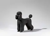 Katharina Fritsch, Pudel, 1995, Gips und schwarzes Pigment