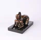 Ernst Fuchs, Sphinx, 1977, Bronze, braun patiniert
