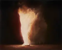 Marcin Cienski, Ohne Titel (Fire), 2006, Öl auf Leinwand