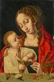 Joos van Cleve, Die Madonna der Kirschen, Um 1540-1550, Öl auf Holz