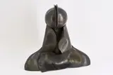 Rainer Kriester, Portrait des Arch. Boullée III, 1974, Bronze, braun patiniert