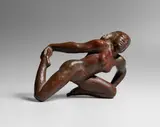 Georg Kolbe, Kriechende (Kleine Kriechende), 1922 (Entwurf), Bronze, rot-braun patiniert