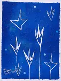 Nicola De Maria, Pax et Bonum semper tecum (Aus: Künstler gegen die Folter), 1993, Farbaquatinta auf Bütten
