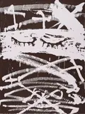 Antoni Tàpies, Aus: Künstler gegen die Folter, 1993, Farbholzschnitt auf Bütten