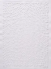 Günther Uecker, Interferenzen, 1993, Prägedruck auf Bütten
