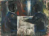 Thomas Hartmann, "Der andere Raum", 1986, Öl auf Leinwand