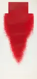 Arnulf Rainer, Rotes Kreuz (Großes Kreuz III), 1983, Kaltnadelradierung auf Bütten