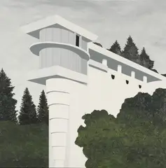 Sven Drühl, "SDFLW II", 2007, Öl und Lack auf Leinwand