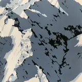 Gerhard Richter, Schweizer Alpen I (A1), 1969, Farbserigrafie auf weißem Halbkarton