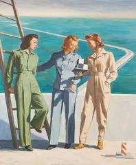 "Das Modell" by Axel Krause, 2009, Öl auf Leinwand, sold Mar 2023