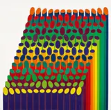 Julio Le Parc, "Volume virtuel 12", 1974, Acryl auf Leinwand