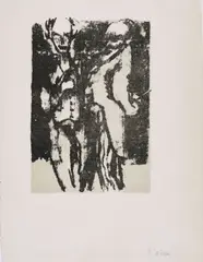 Emil Nolde, Ältere Herren, 1926, Farblithografie auf dünnem Japan