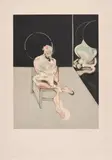 Francis Bacon, Seated Figure, 1983, Etching and aquatint in colors, on Arches paper, with full margins,