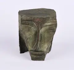 Kopf 102 by Dietrich Klinge, 199, Bronze, grün-braun patiniert, sold Feb 2023